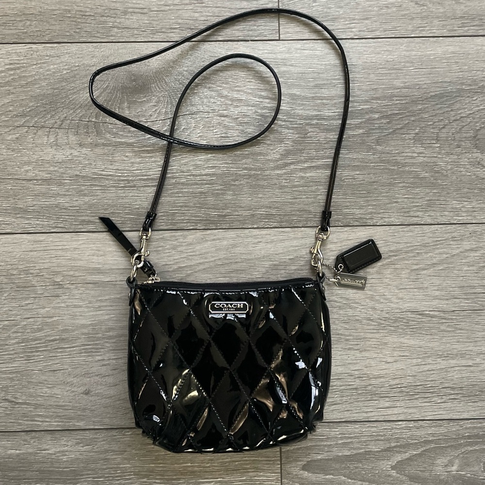 Black Coach crossbody bag